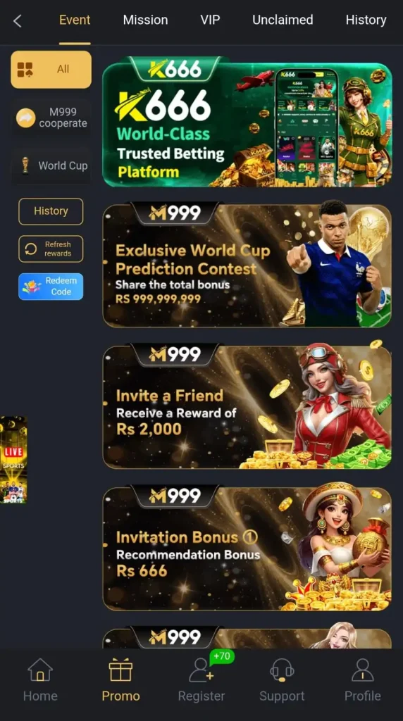 bonuses and promotions